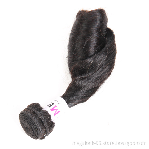 Brazilian Raw Virgin Cuticle Aligned Single Drawn Women Curly Egg Curl Funmi Hair